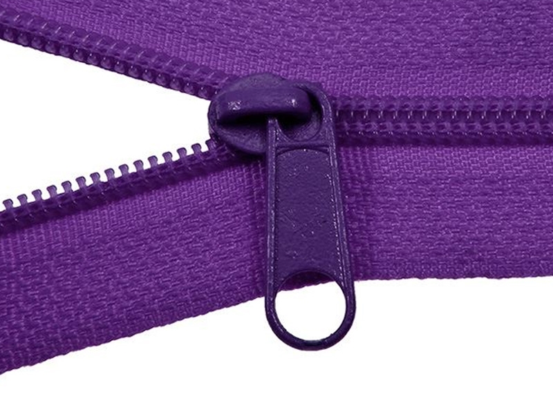 SLIDER FOR NYLON ZIPPER TAPES 5 NON LOCK VIOLET 100/500 PCS