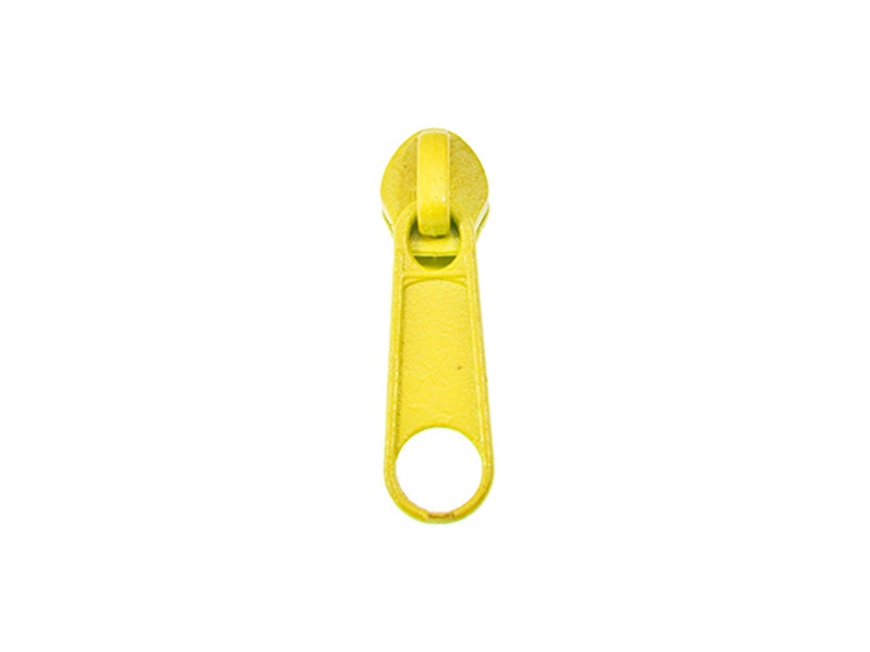 SCHIEBER FÜR SPIRALREIßVERSCHLUSSBAND 5 NON LOCK GELB 100/500 ST.