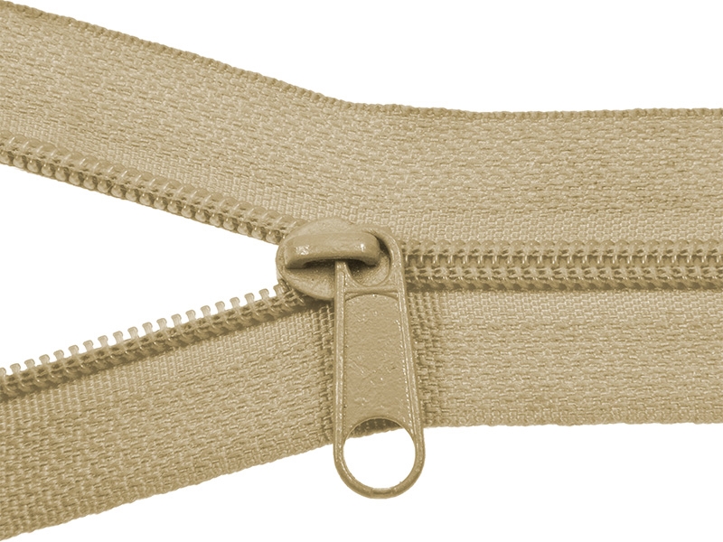 SLIDER FOR NYLON ZIPPER TAPES 5 NON LOCK (010) LIGHT BEIGE 500 PCS