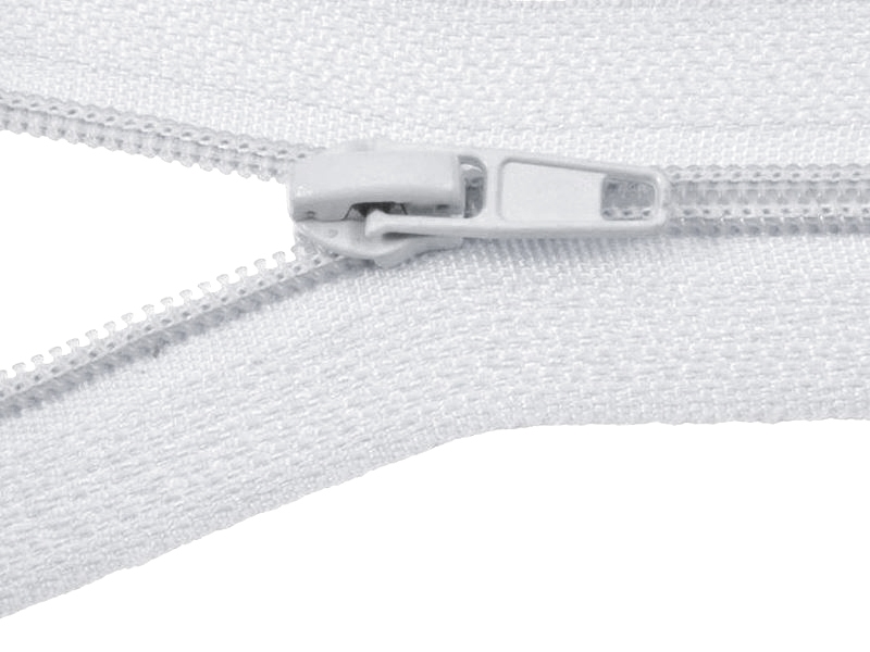 SLIDER FOR NYLON ZIPPER TAPES 5 AUTO LOCK WHITE 501 100/500 PCS