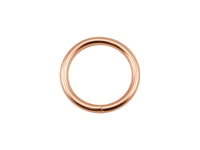 METALLRING 30/4 MM LICHT GOLD DRAHT 100   ST.