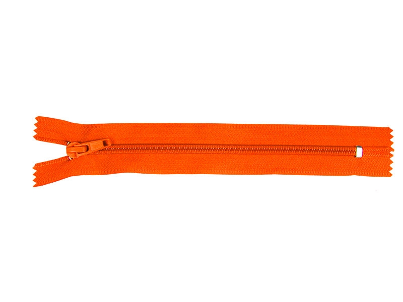 Spiral zip 5 non-separating auto lock 16 cm (523) orange