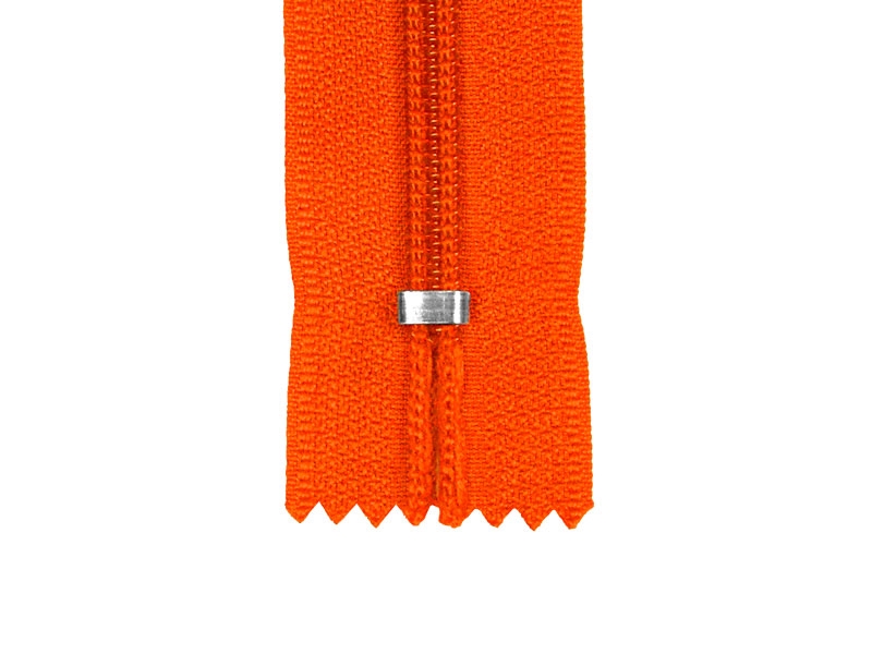 Spiral zip 5 non-separating auto lock 16 cm (523) orange