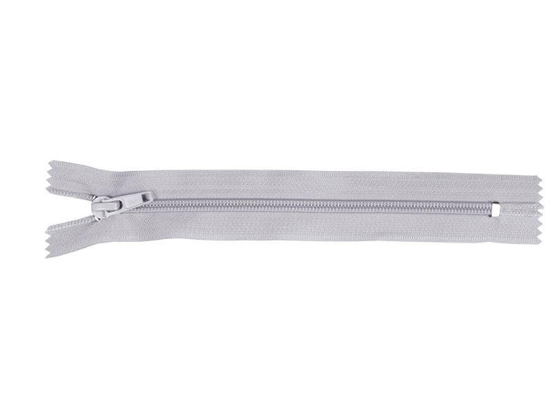 Spiral zip 5 non-separating auto lock 16 cm (336) light grey