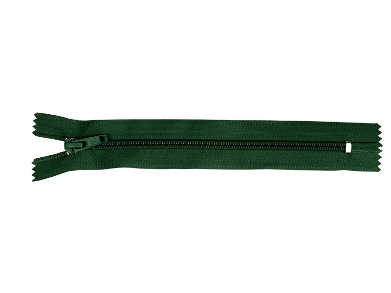Spiral zip 5 non-separating auto lock 16 cm (153) dark green