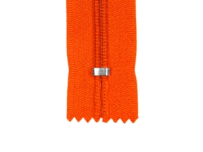 Spiral zip 5 non-separable auto lock 18 cm (523) orange
