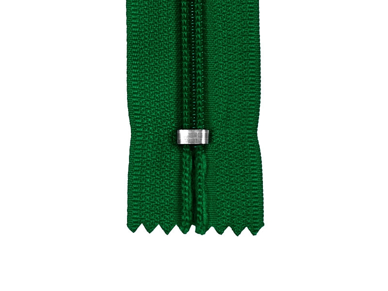Spirálový zip 5 nerozdělitelný s automatickým zámkem 18 cm (084) zelený