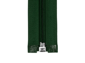 Zamek błyskawiczny spiralny 5 rozdzielczy auto lock  80 cm (153) ciemnozielony