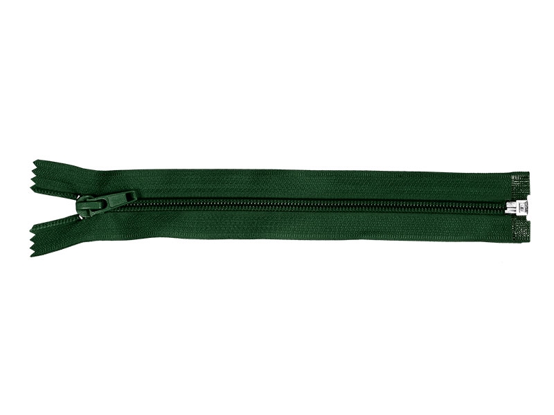 SPIRALREIßVERSCHLUSS 5 AUTO LOCK TEILBAR 85 CM (153) DUNKELGRÜN