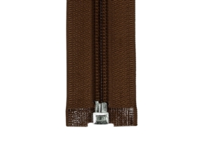 Zamek błyskawiczny spiralny 5 rozdzielczy auto lock  85 cm (568) brązowy