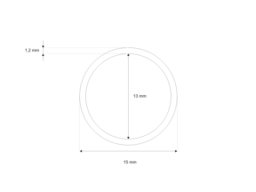 Kółko metalowe 13/1,2 mm nikiel spiralne