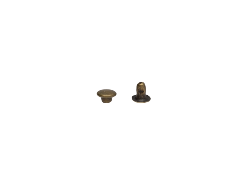 NIETE  EINSEITIG 5/2/5 MM ALTGOLD 2000 ST.