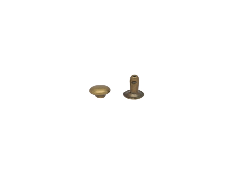 METAL  RIVET ONE-SIDED 6/3/6 MM OLD GOLD 5000 PCS