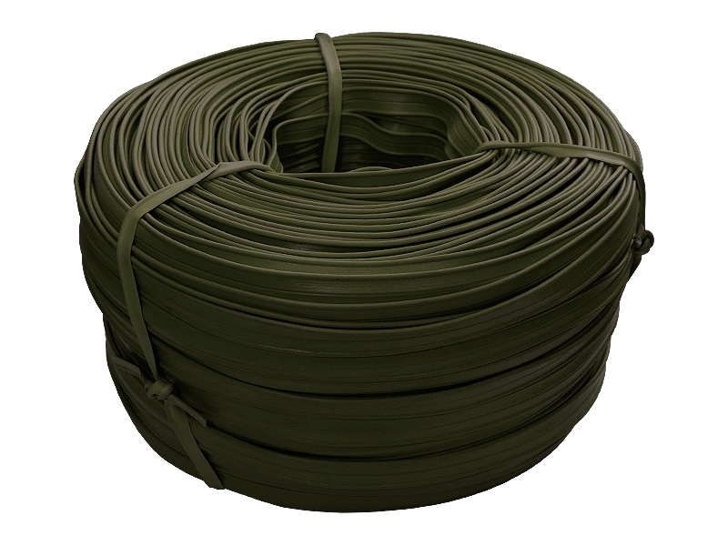 Páska profilovaná kedr 10  mm khaki