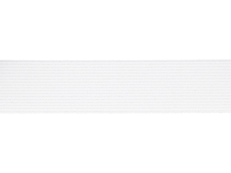 PRUŽENKA HLADKÁ TKANÁ 15 MM (501) BÍLÁ POLYESTER 50 M