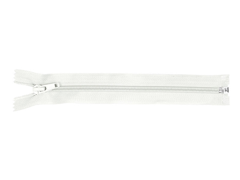 SPIRALREIßVERSCHLUSS 5 AUTO LOCK TEILBAR 25 CM (501) WEIß