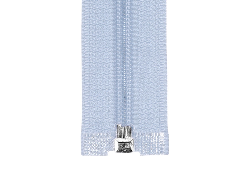 NYLON READY ZIPPER 5  AUTO LOCK OPEN END 75 CM (259) LIGHT BLUE
