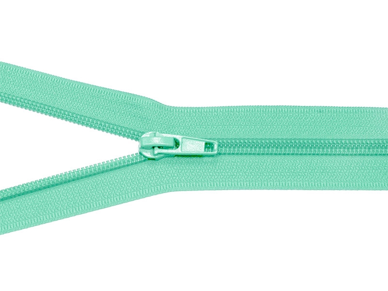Zamek błyskawiczny spiralny 5 rozdzielczy auto lock  35 cm (533) miętowy