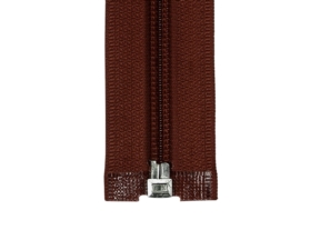 Zamek błyskawiczny spiralny 5 rozdzielczy auto lock  80 cm (097) brązowy
