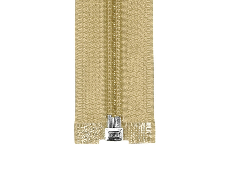 Spiralreißverschluss 5 geteilt Auto Lock 70 cm (010) hellbeige