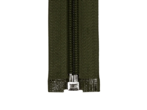Zamek błyskawiczny spiralny 5 rozdzielczy auto lock  80 cm (305) oliwkowy
