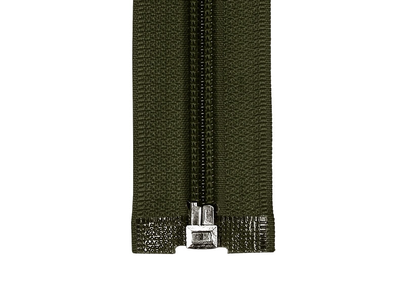 Zamek błyskawiczny spiralny 5 rozdzielczy auto lock  60 cm (305) oliwkowy