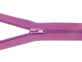 Spiral zip 5 split auto lock 45 cm (375) purple