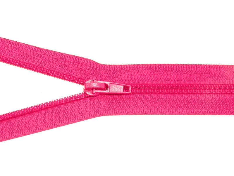 NYLON READY ZIPPER 5 AUTO LOCK OPEN END 35 CM (516) PINK