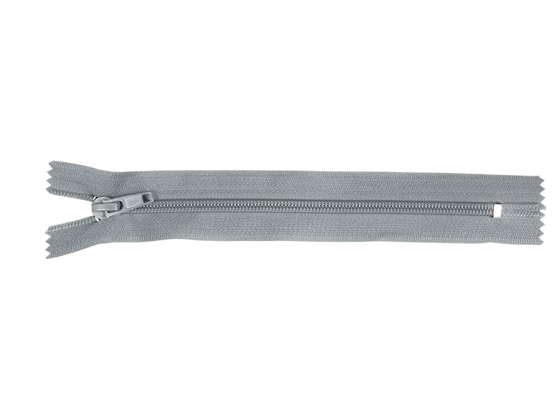 Spiral zip 5 non-separable auto lock 16 cm (330) grey