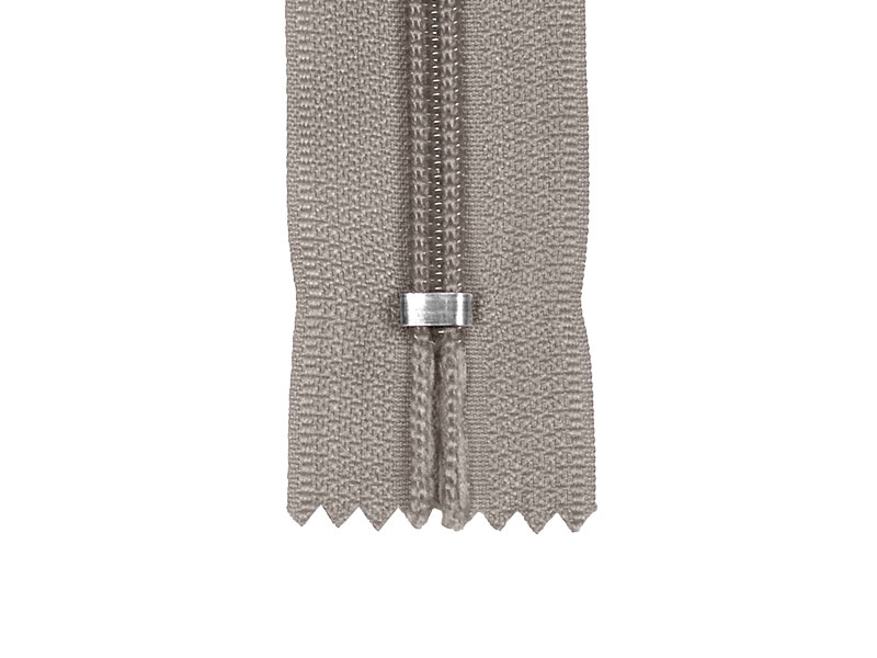 Spiral zip 5 non-separating auto lock 16 cm (032) light grey