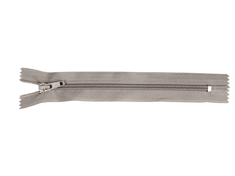 Spiral zip 5 non-separating auto lock 18 cm (032) light grey