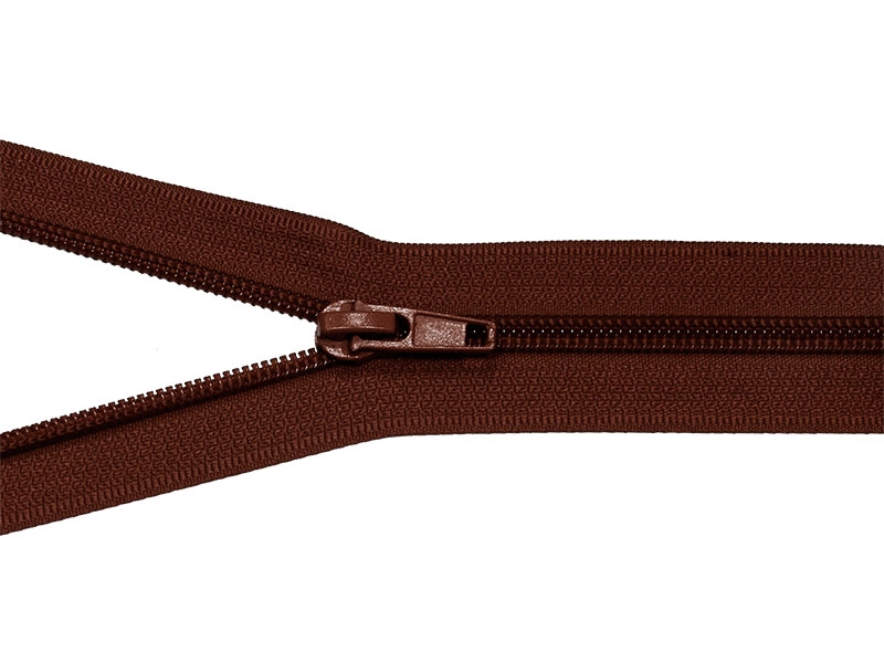 Spiralreißverschluss 5 nicht trennbar auto lock 18 cm (097) braun