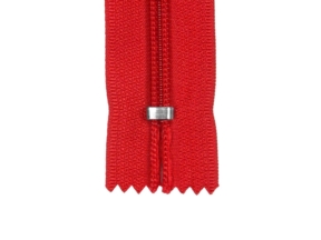 Spiral zip 5 non-separating auto lock 16 cm (820) red