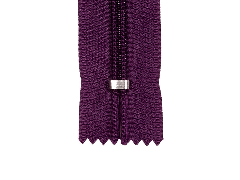 Spiral zip 5 non-separating auto lock 16 cm (865) purple
