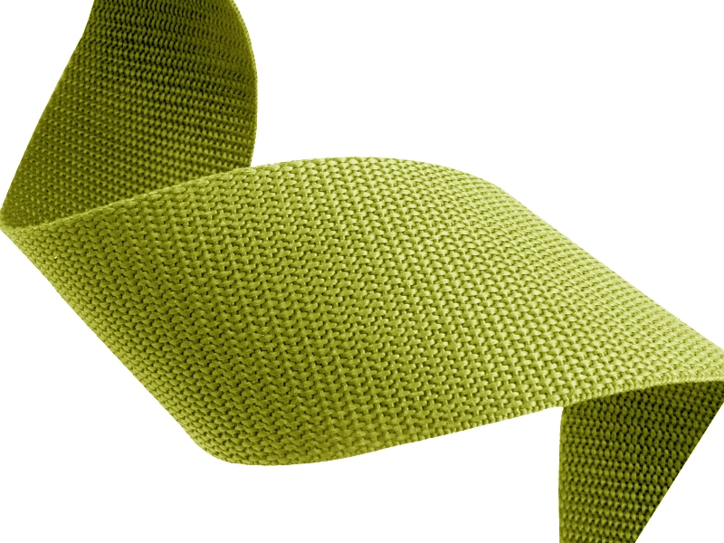 Webbing pp 15 mm / 1,3 mm green 875 50  mb