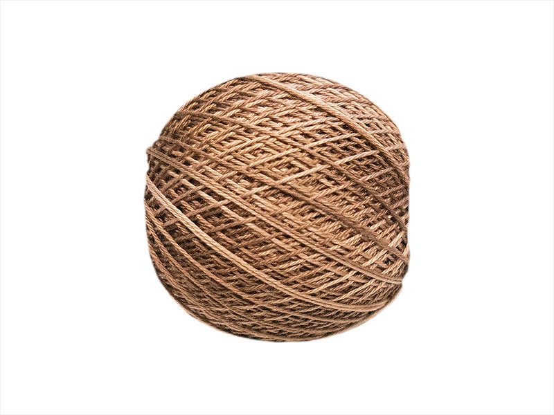 BAVLNĚNÁ PŘÍZE KAJA 15 HNĚDÁ OMBRE 0348 30 G