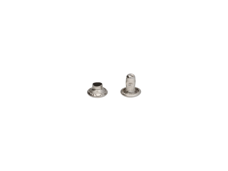 NIETE  ZWEISEITIG LUX 6/3/6 MM NICKEL 1000 ST.