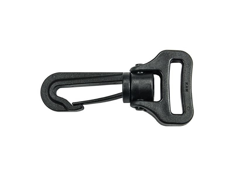 Plastic swivel snap hook 25 mm roch black 100 pcs