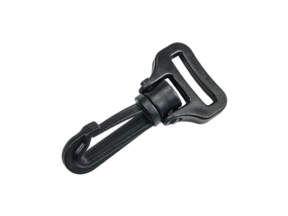 Karabińczyk plastikowy 25 mm obrotowy (bp10) Roch czarny