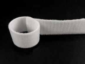 Doppelseitiges Klettband (501) aus weißem Nylon