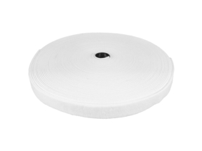 Doppelseitiges Klettband (501) aus weißem Nylon