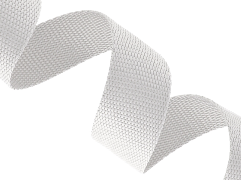 WEBBING 25 MM / 1,2 MM WHITE 501 PP EU&nbsp50 MB
