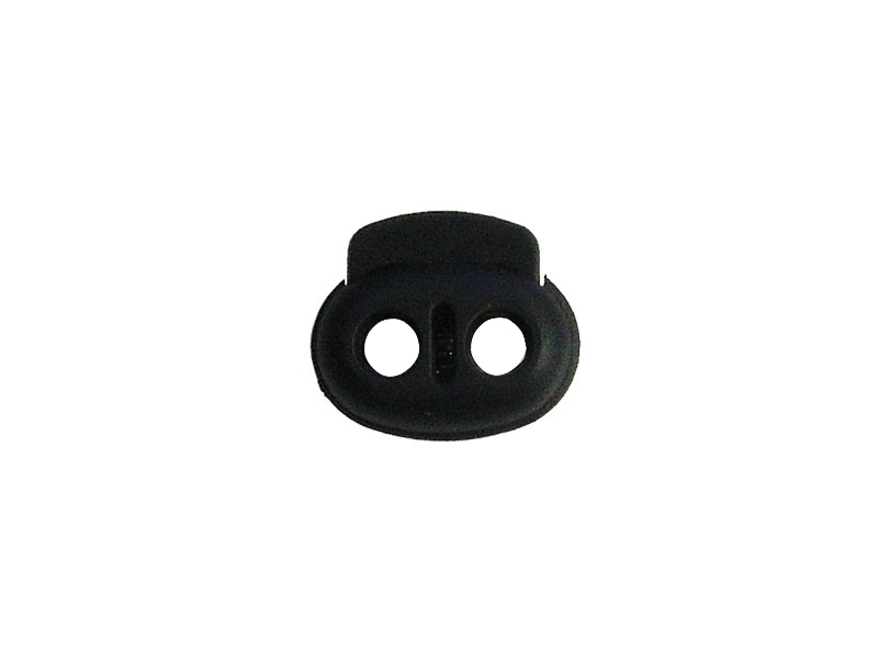 Plastic string stopper 3 mm (305-3283) double black 100 pcs