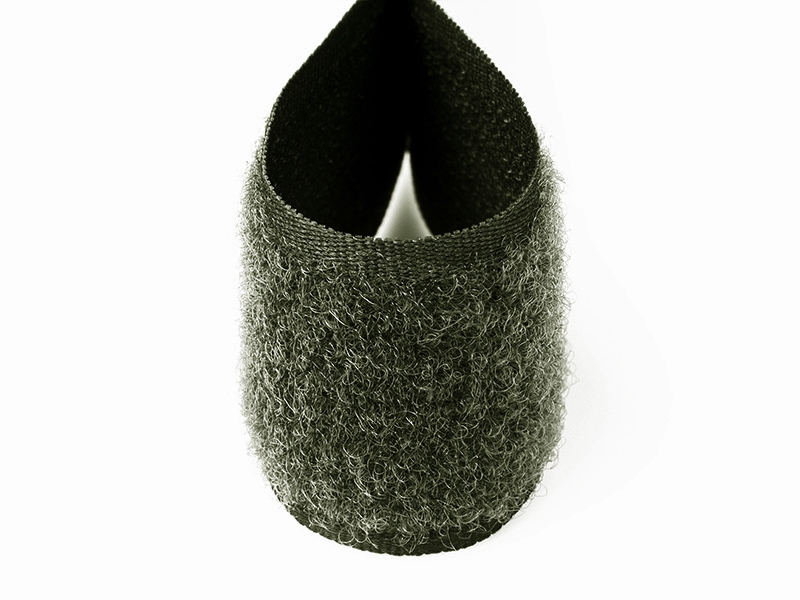 Hook and loop tape  olive 305 polyester/nylon loop 25 mb