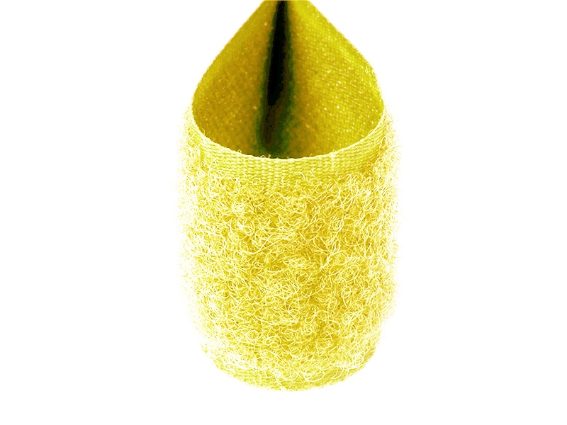 Velcro tape light yellow 611 pes/nylon loop