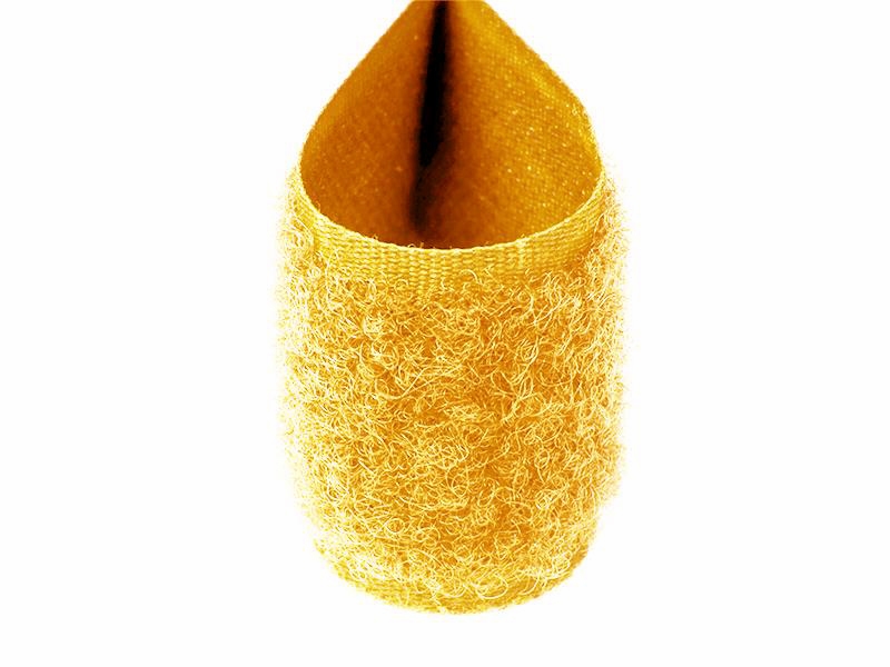 Klettband gelb 056 pes/nylon loop