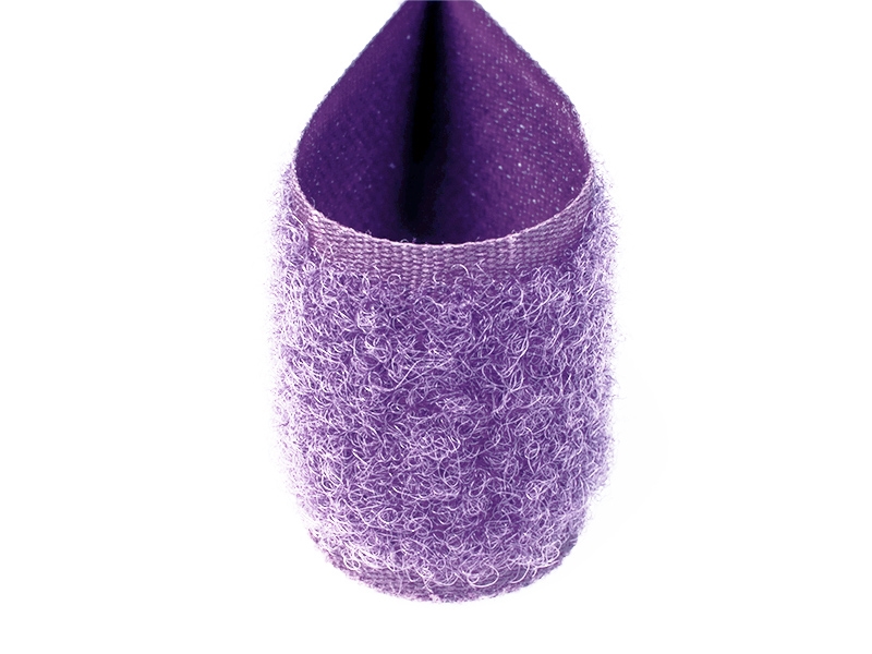 Klettband hellviolett 663 pes/nylon loop
