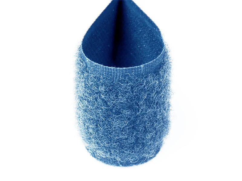Hook and loop tape  blue 144 polyester/nylon loop 25 mb
