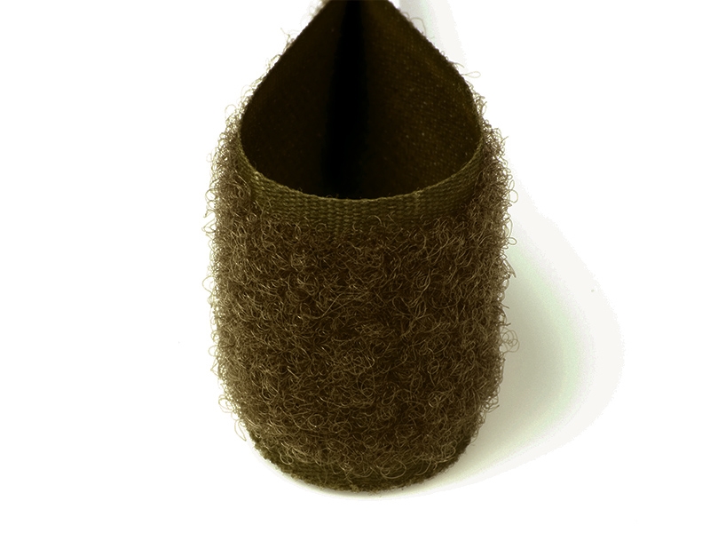 Hook and loop tape  olive 564 polyester/nylon loop 25 mb