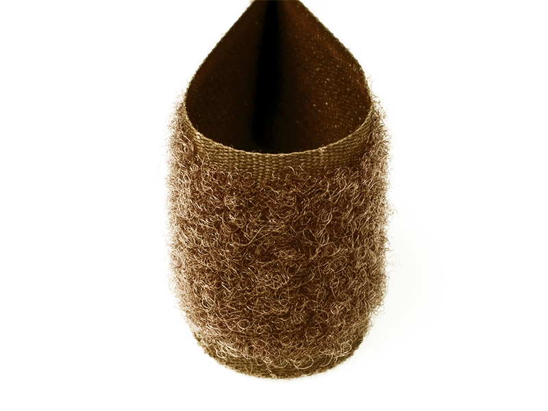 Velcro tape brown 568 pes/nylon loop